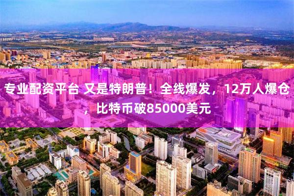 专业配资平台 又是特朗普！全线爆发，12万人爆仓，比特币破85000美元
