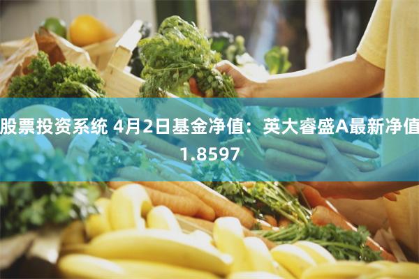 股票投资系统 4月2日基金净值：英大睿盛A最新净值1.8597