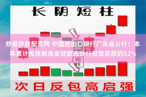 炒股炒股配资网 中国进出口银行广东省分行：本年累计投放制造业贷款占分行投放总额的52%