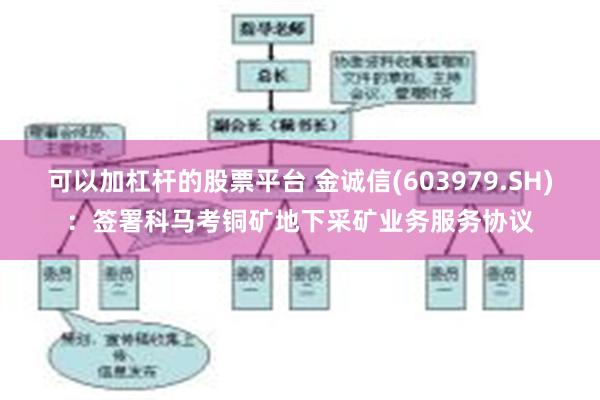 可以加杠杆的股票平台 金诚信(603979.SH)：签署科马考铜矿地下采矿业务服务协议