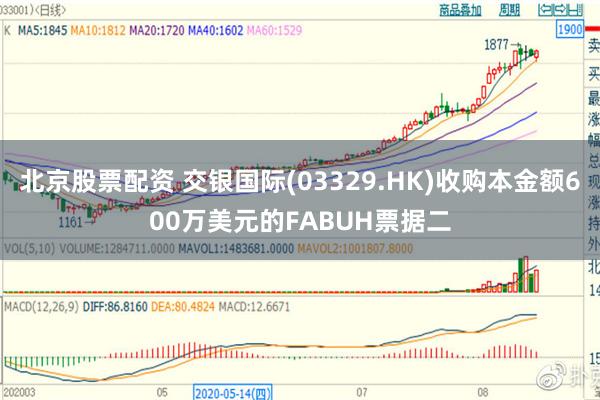 北京股票配资 交银国际(03329.HK)收购本金额600万美元的FABUH票据二