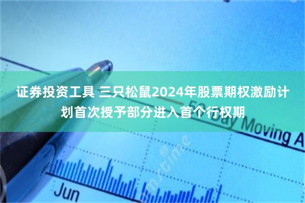 证券投资工具 三只松鼠2024年股票期权激励计划首次授予部分进入首个行权期