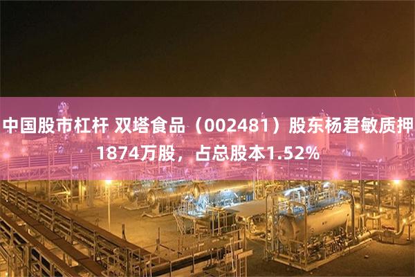 中国股市杠杆 双塔食品（002481）股东杨君敏质押1874万股，占总股本1.52%