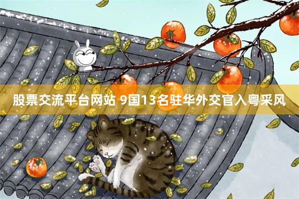 股票交流平台网站 9国13名驻华外交官入粤采风
