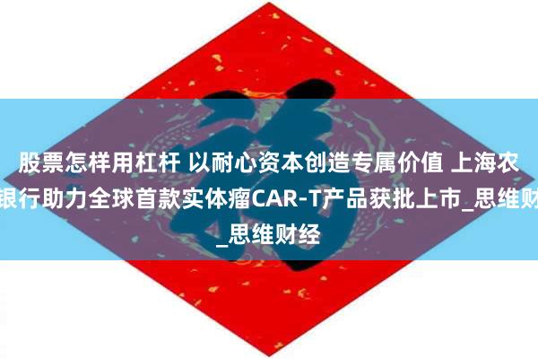 股票怎样用杠杆 以耐心资本创造专属价值 上海农商银行助力全球首款实体瘤CAR-T产品获批上市_思维财经