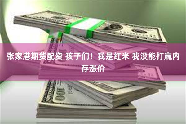 张家港期货配资 孩子们！我是红米 我没能打赢内存涨价