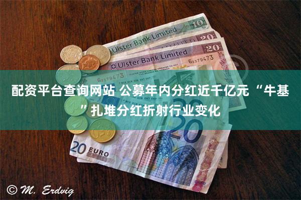 配资平台查询网站 公募年内分红近千亿元 “牛基”扎堆分红折射行业变化
