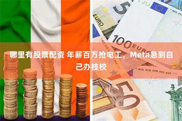 哪里有股票配资 年薪百万抢电工，Meta急到自己办技校