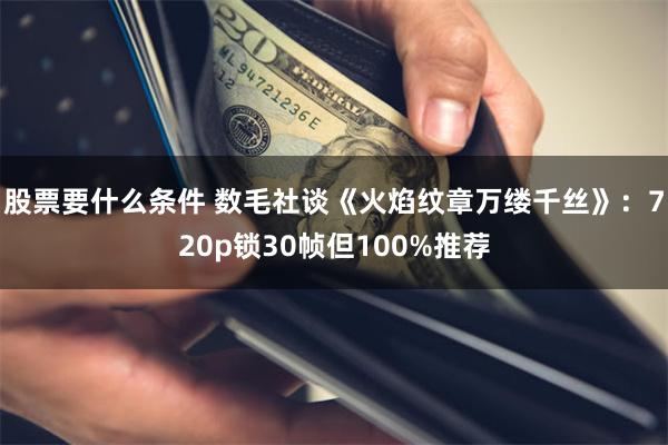 股票要什么条件 数毛社谈《火焰纹章万缕千丝》：720p锁30帧但100%推荐