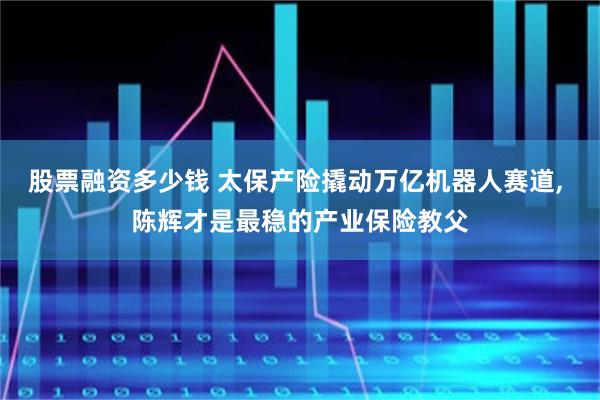 股票融资多少钱 太保产险撬动万亿机器人赛道, 陈辉才是最稳的产业保险教父