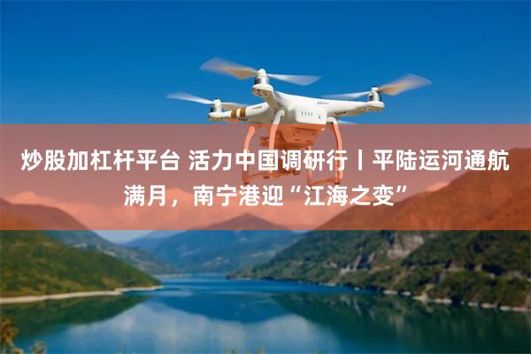 炒股加杠杆平台 活力中国调研行丨平陆运河通航满月,南宁港迎“江海之变”